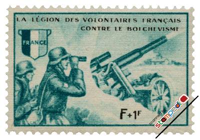 Legion of French Volunteers Against Bolshevism Legion of French Volunteers Against Bolshevism 1942 Commemorative Stamps , 